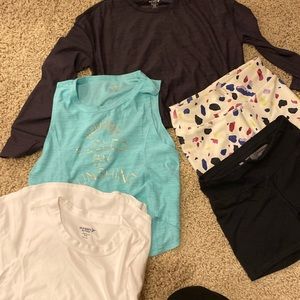 Girls size 8 active wear bundle.